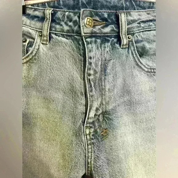 Ksubi Nine O Heavenz Sliced High Rise Straight Leg Jeans Size 28 - Picture 3 of 12